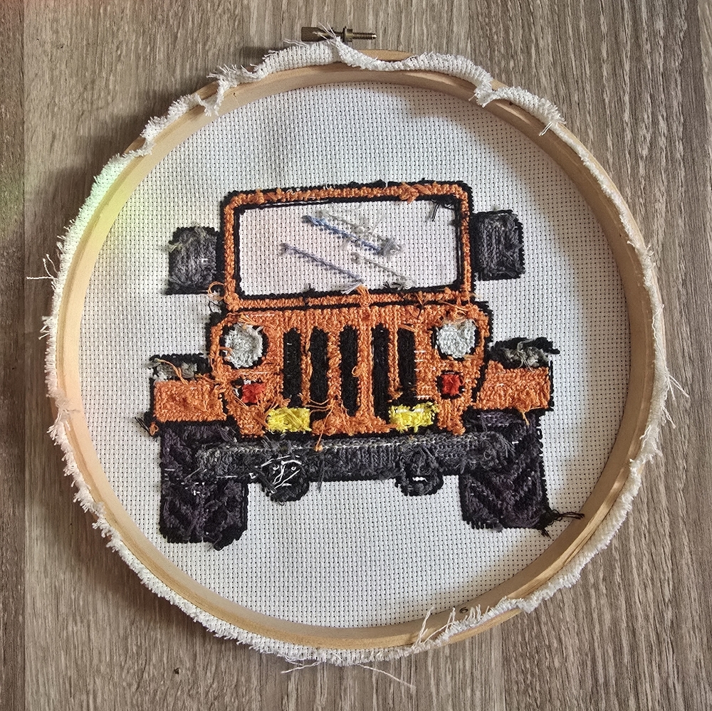 Jeep Wrangler Cross stitch - Picture 2 of 4